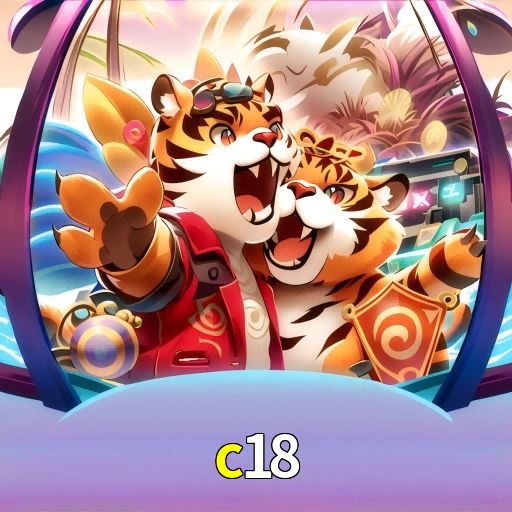 Imagem promocional da c18 mostrando a plataforma e suas vantagens